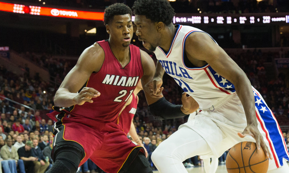 Embiid Whiteside Heat Sixers