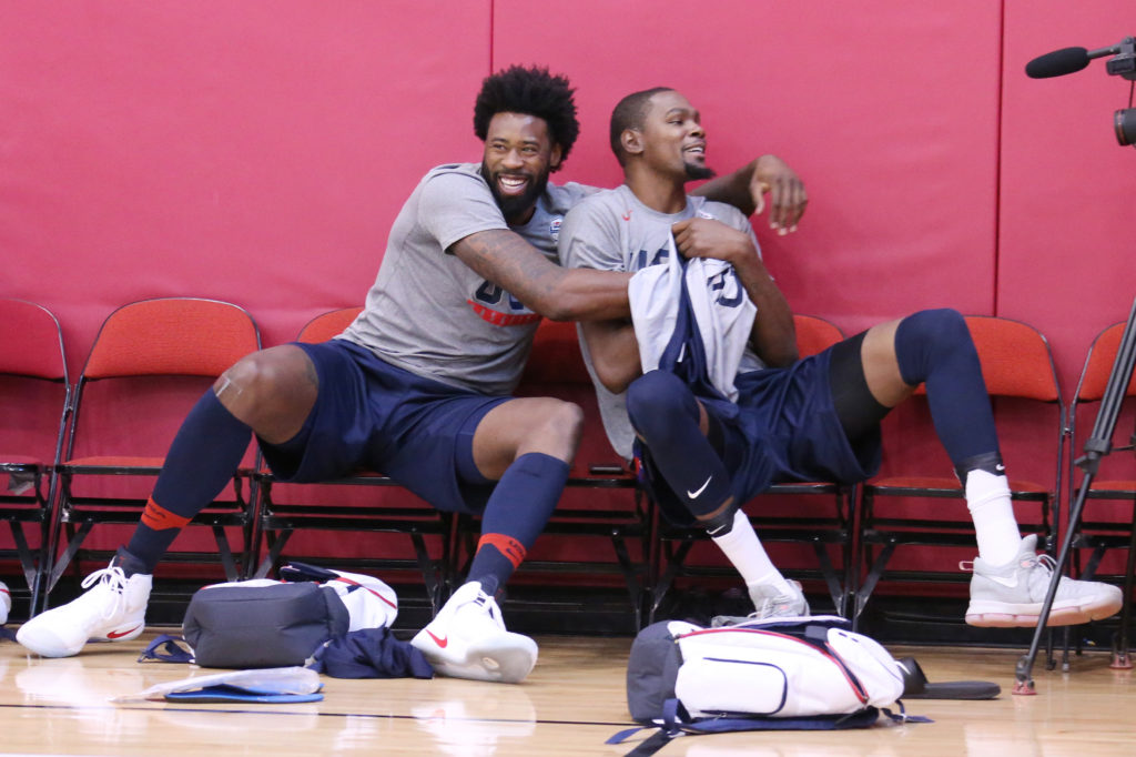 DeAndre Jordan Kevin Durant Warriors