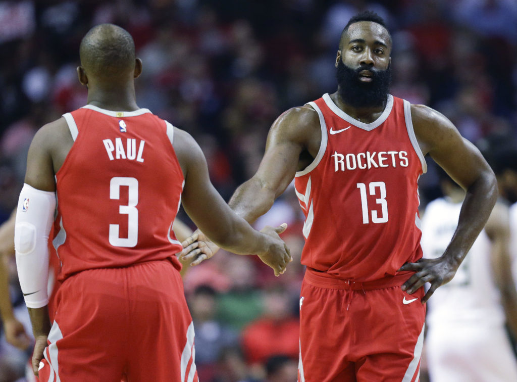 Chris Paul James Harden Houston Rockets All Star Game