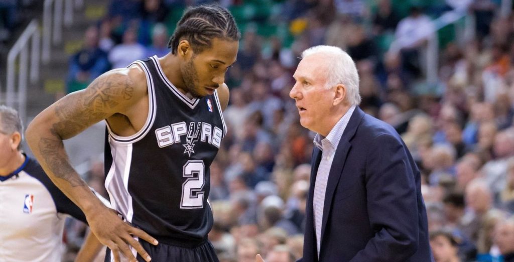 Kawhi Leonard Gregg Popovich