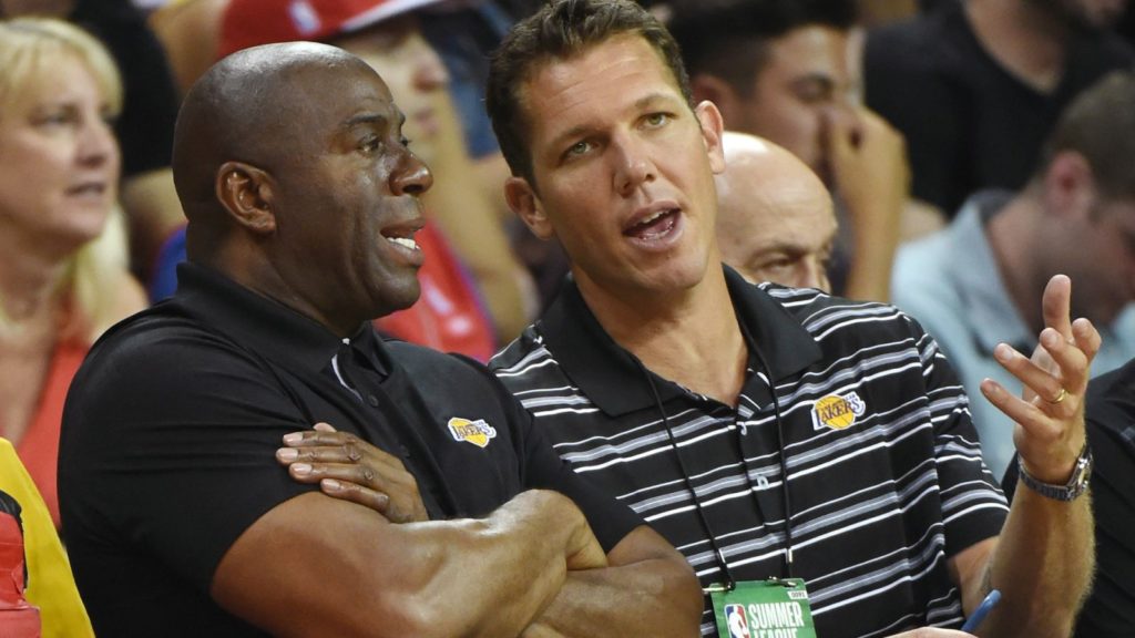 Luke Walton Magic Johnson