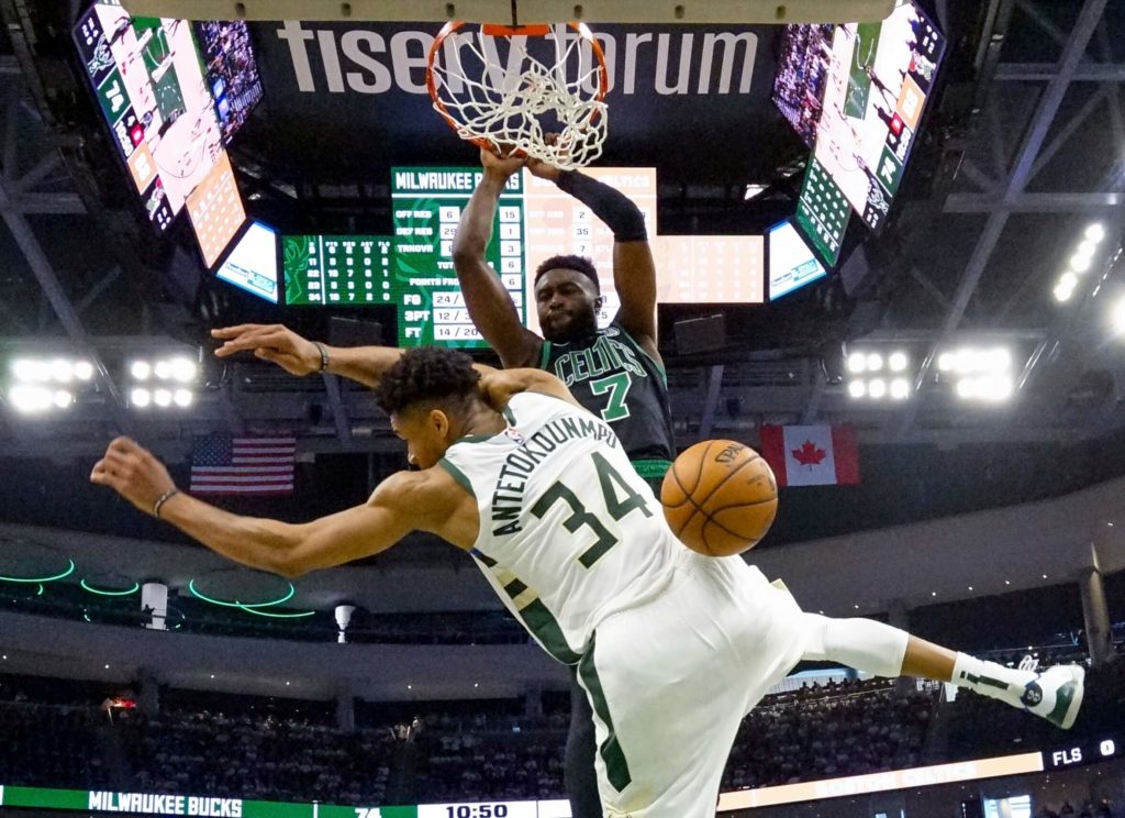 Jaylen Brown nazywa Giannisa Antetokounmpo „dzieciakiem”