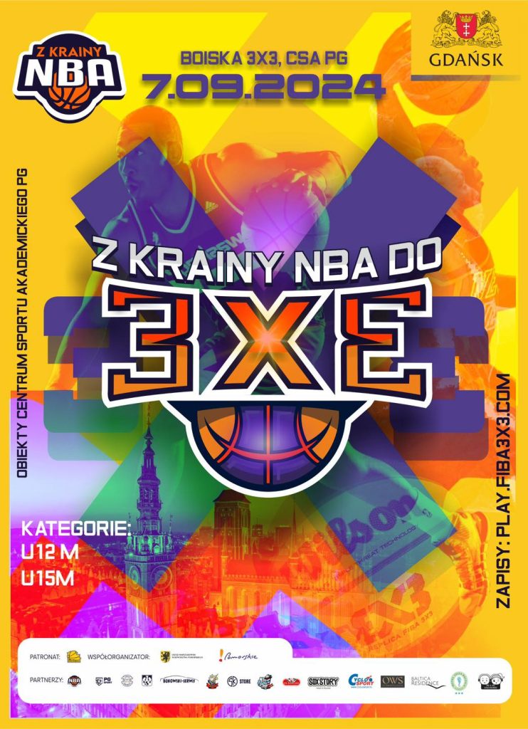 Turniej „Z Krainy NBA do 3×3” już w sobotę w Gdańsku!